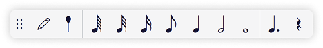Durations on toolbar