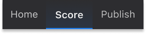 Score tab