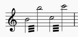 Tremolo two note